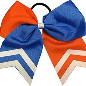 Softball Hair Bow - Orange